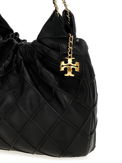 Tory Burch Fleming Mini Handbag Black  