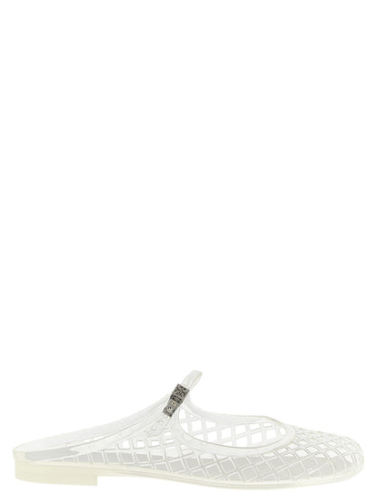 Tory Burch Mello Mary Jane Jelly Sabots White
