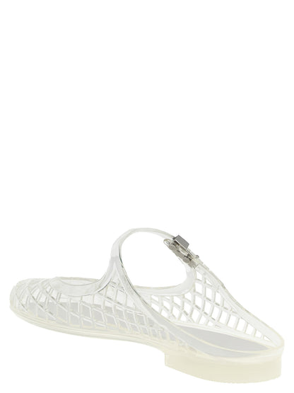 Tory Burch Mello Mary Jane Jelly Sabots White