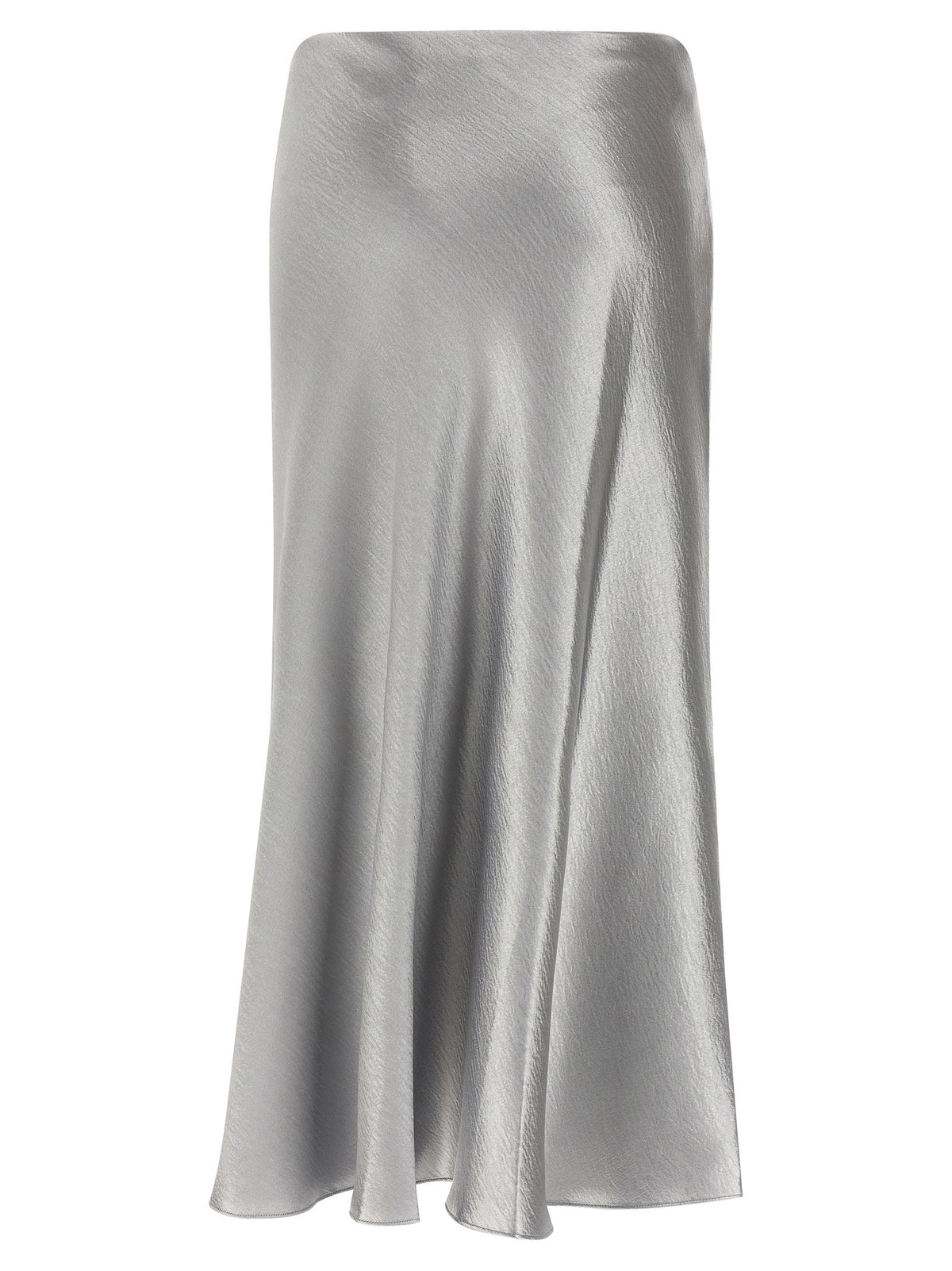 Tory Burch Satin Skirt Gray