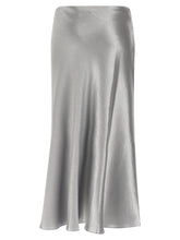 Tory Burch Satin Skirt Gray