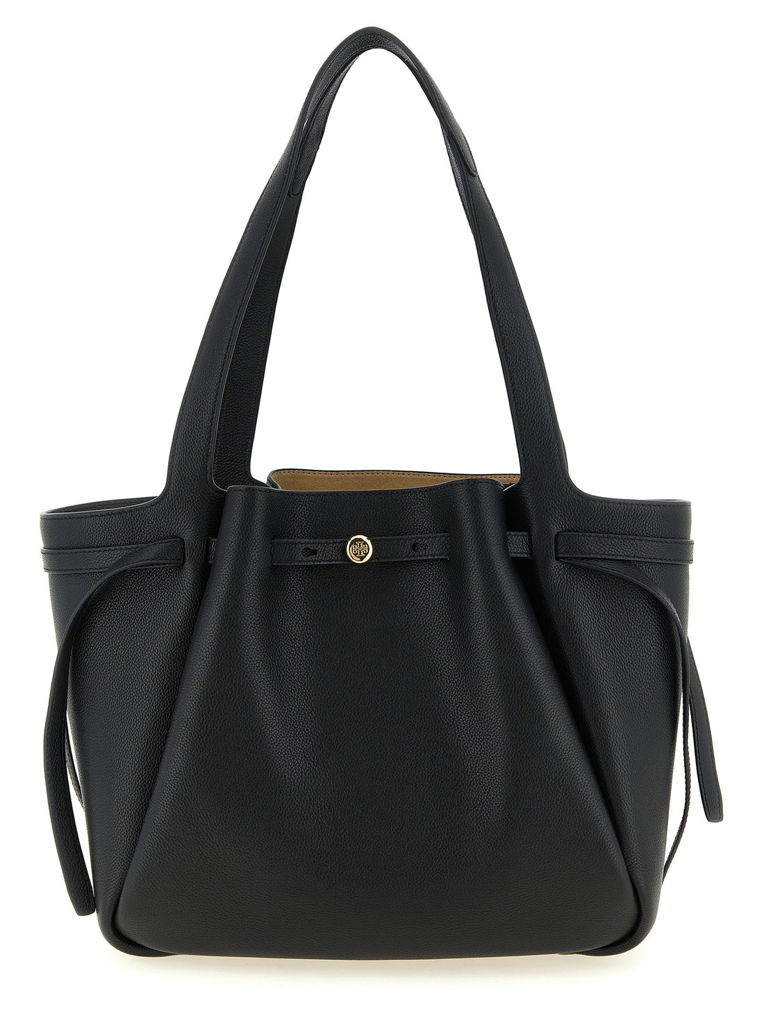 Tory Burch Romy Tote Shopping Bag Black