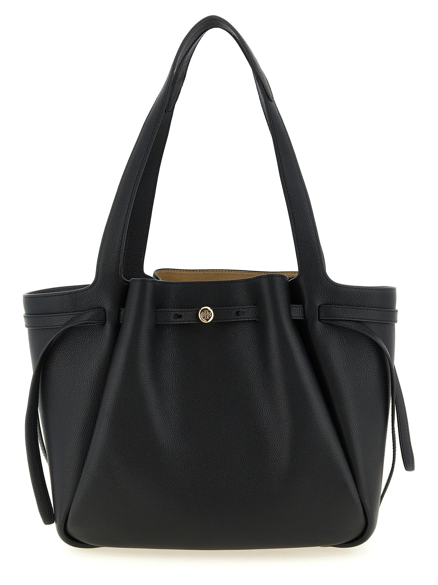 Tory Burch Romy Tote Shopping Bag Black