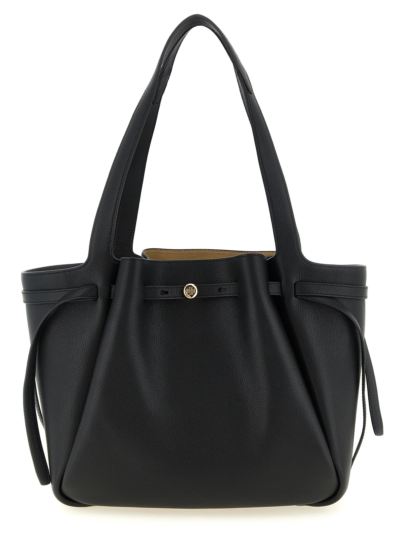 Tory Burch Romy Tote Shopping Bag Black