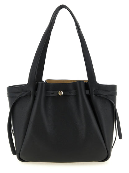 Tory Burch Romy Tote Shopping Bag Black