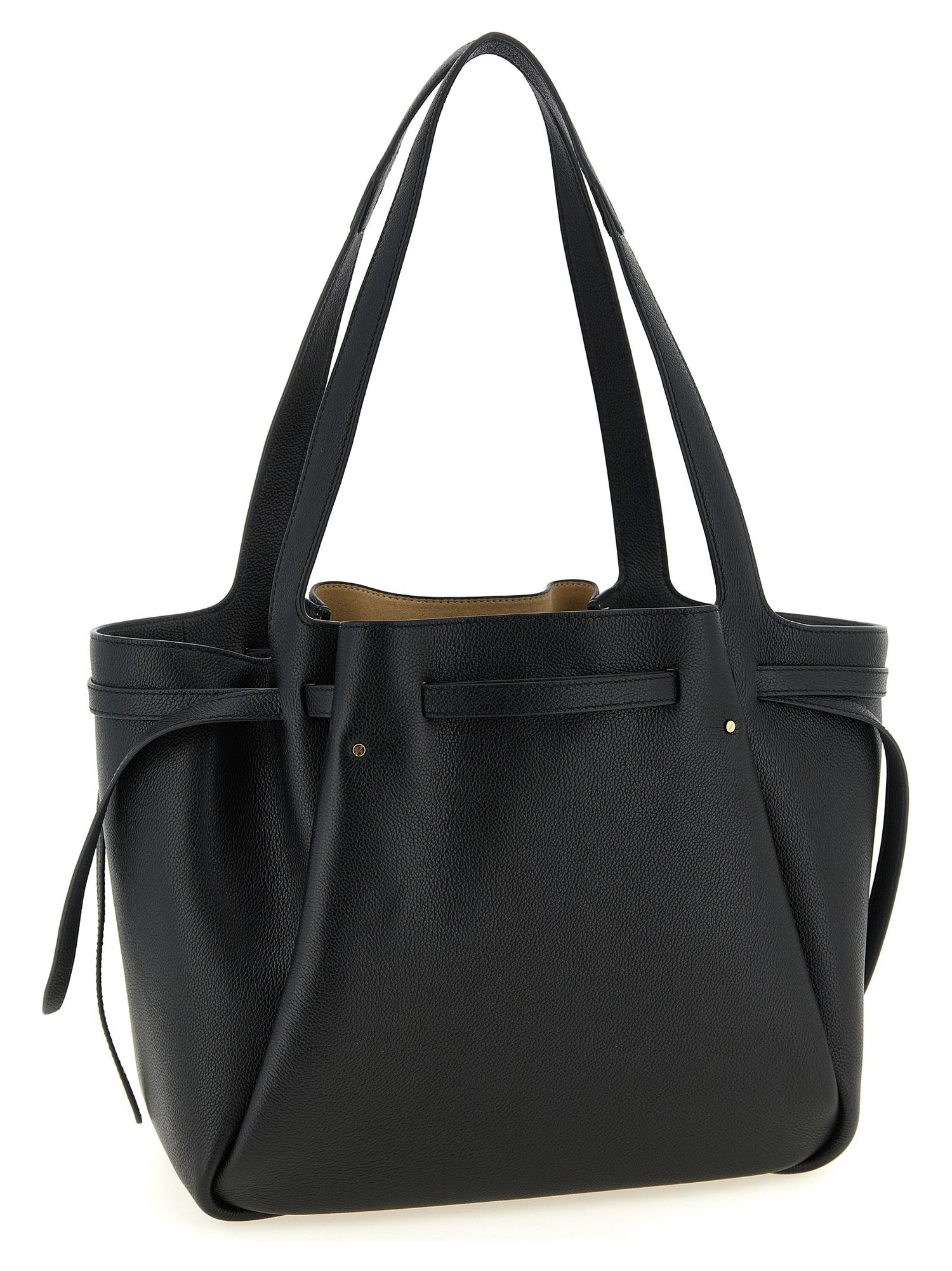 Tory Burch Romy Tote Shopping Bag Black