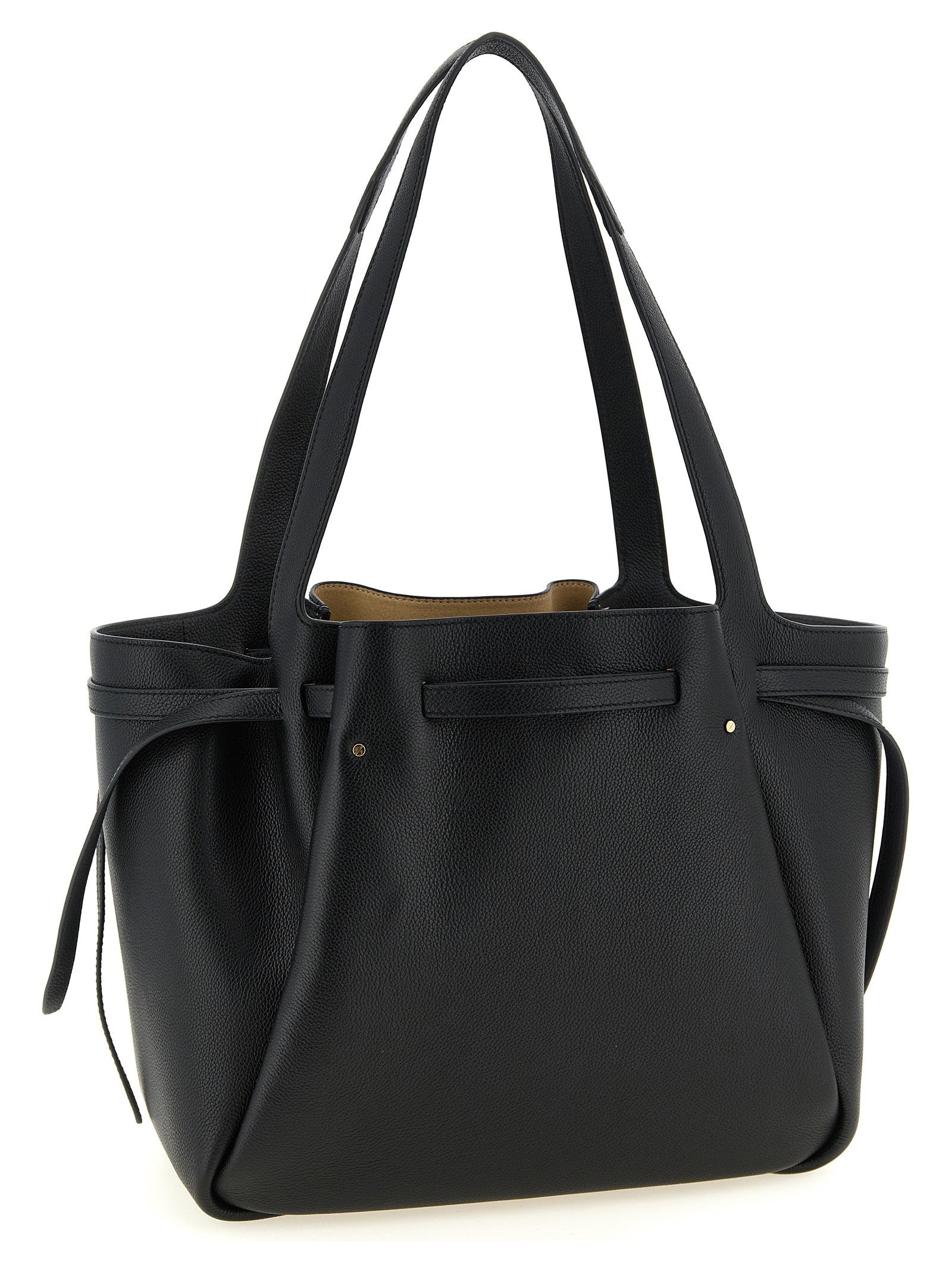 Tory Burch Romy Tote Shopping Bag Black