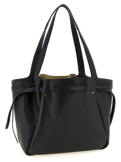 Tory Burch Romy Tote Shopping Bag Black