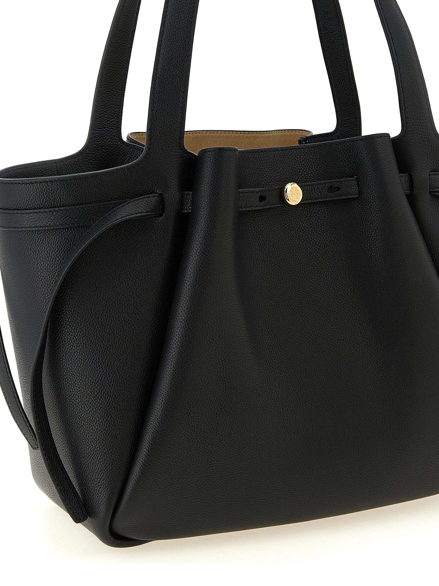 Tory Burch Romy Tote Shopping Bag Black