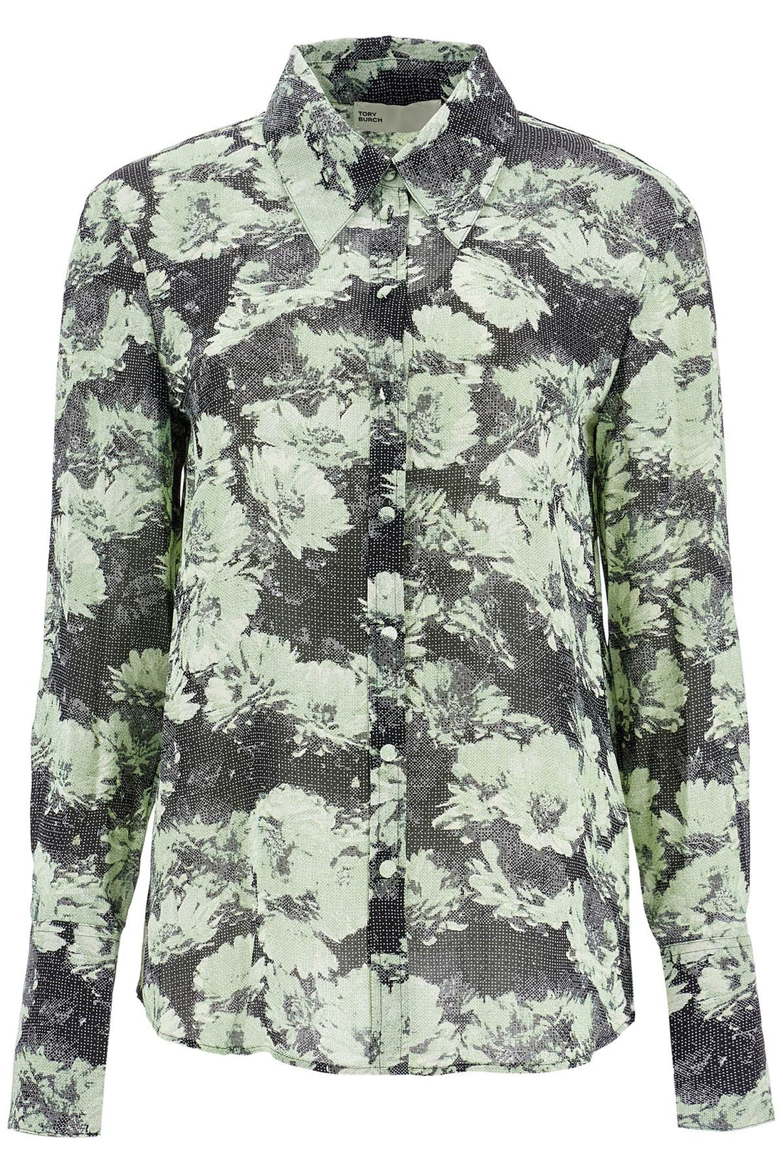 Printed floral viscose georgette shirt