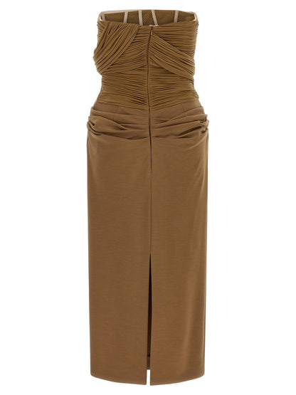 Magda Butrym 28 Dress Brown