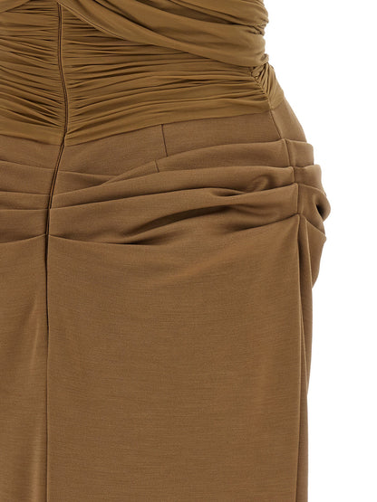 Magda Butrym 28 Dress Brown