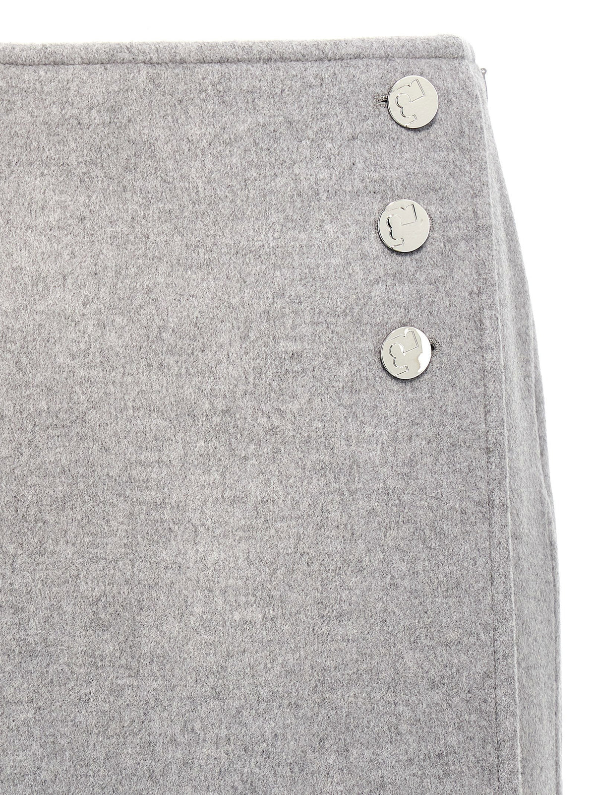 Tory Burch T Monogram Skirt Gray