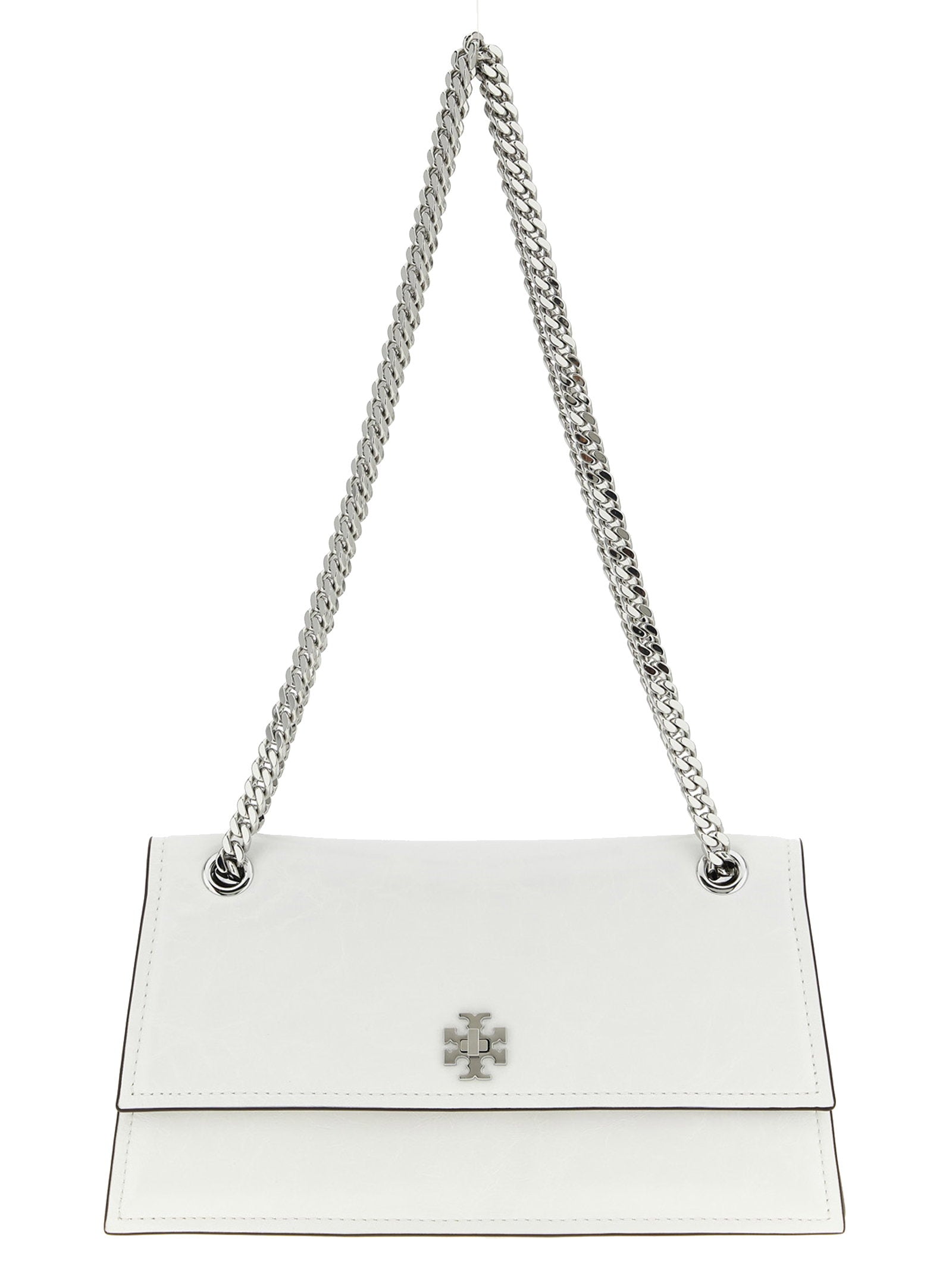 Tory Burch Kira Turnlock Shoulder Bag White