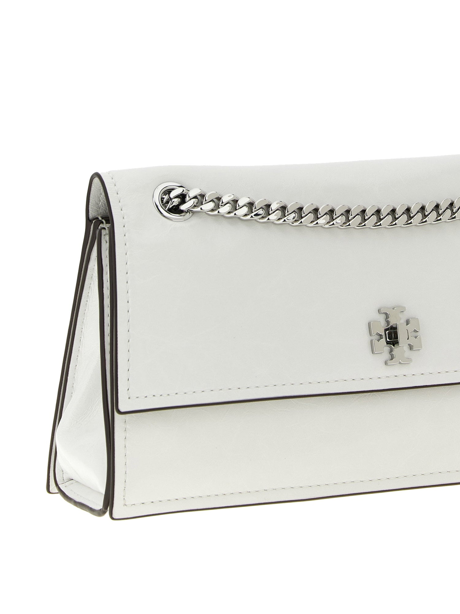 Tory Burch Kira Turnlock Shoulder Bag White