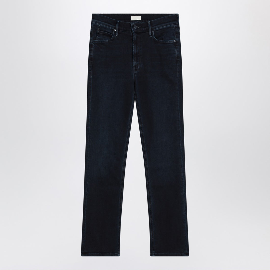 Mother Mid Rise Dazzler Ankle Straight-Leg Jeans in Dark Blue Blue