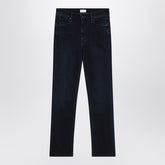 Mother Mid Rise Dazzler Ankle Straight-Leg Jeans in Dark Blue Blue
