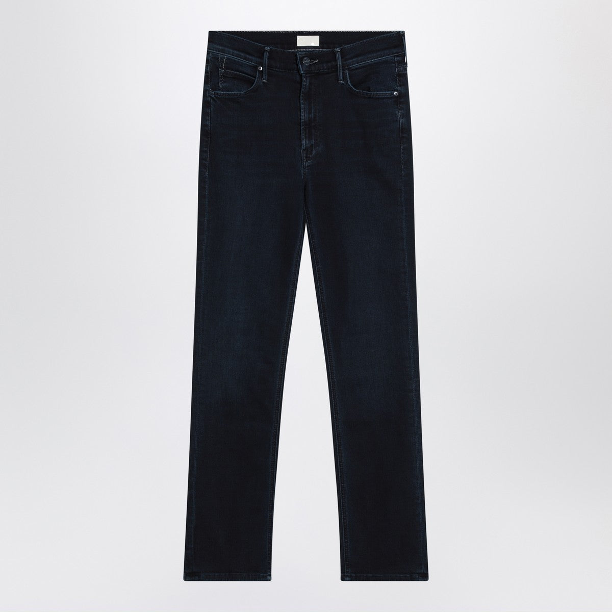 Mother Mid Rise Dazzler Ankle Straight-Leg Jeans in Dark Blue Blue