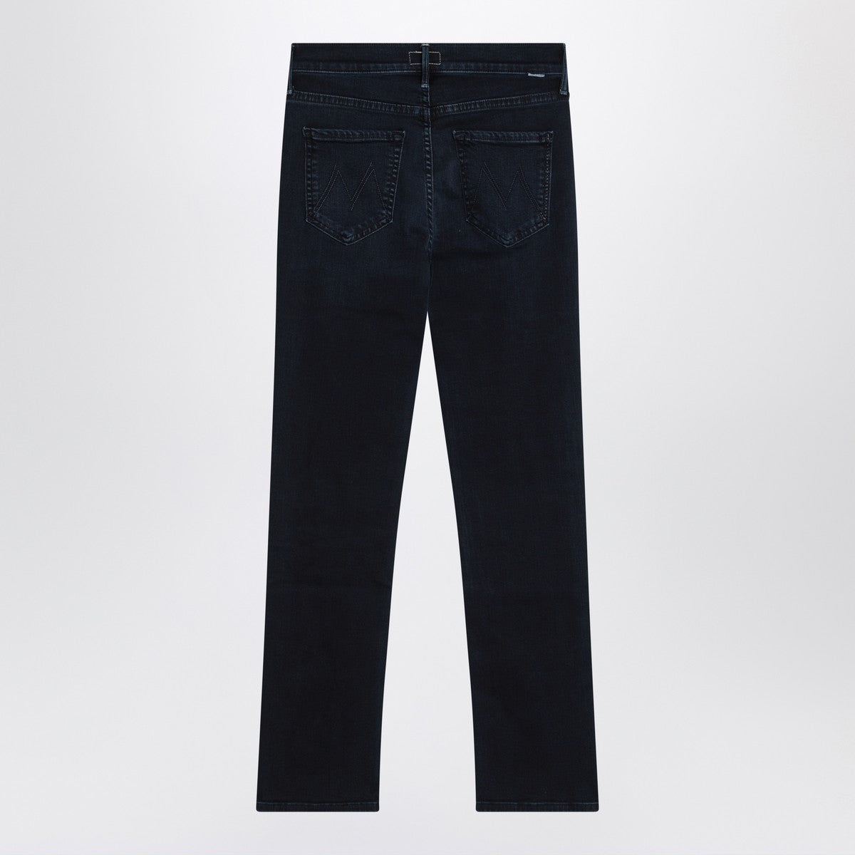 Mother Mid Rise Dazzler Ankle Straight-Leg Jeans in Dark Blue Blue