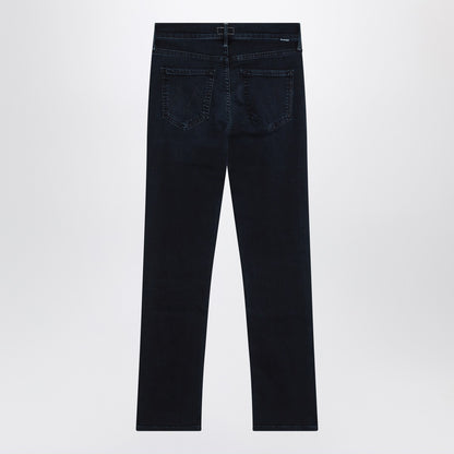 Mother Mid Rise Dazzler Ankle Straight-Leg Jeans in Dark Blue Blue