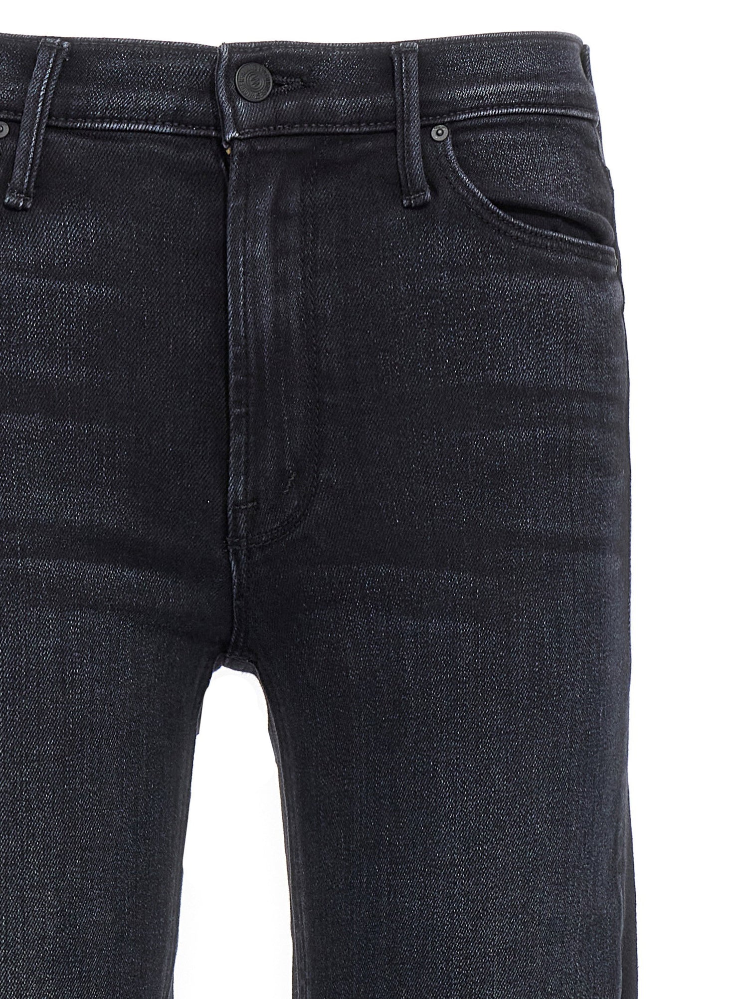 Mother The Mid Rise Dazzler Jeans Black