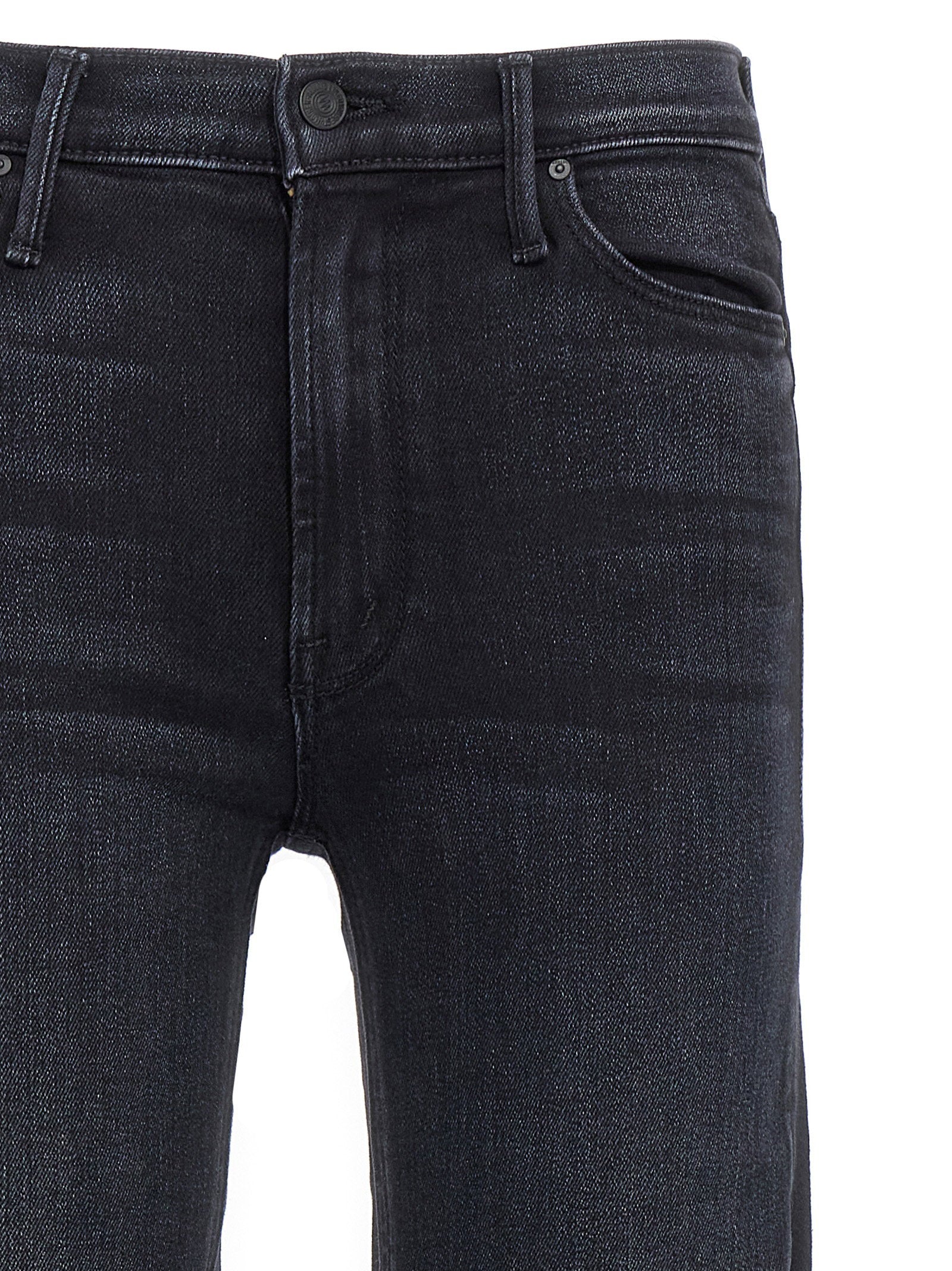 Mother The Mid Rise Dazzler Jeans Black