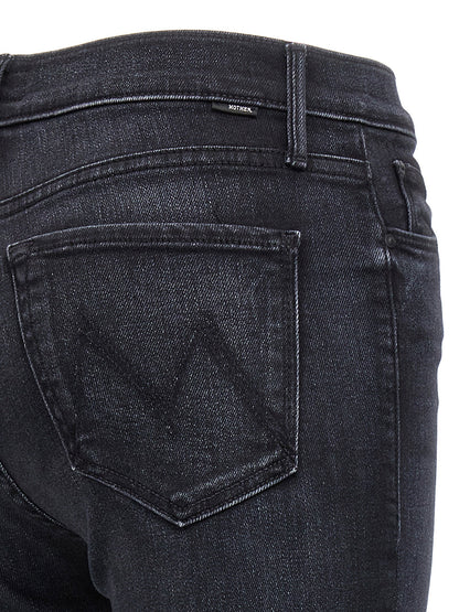 Mother The Mid Rise Dazzler Jeans Black