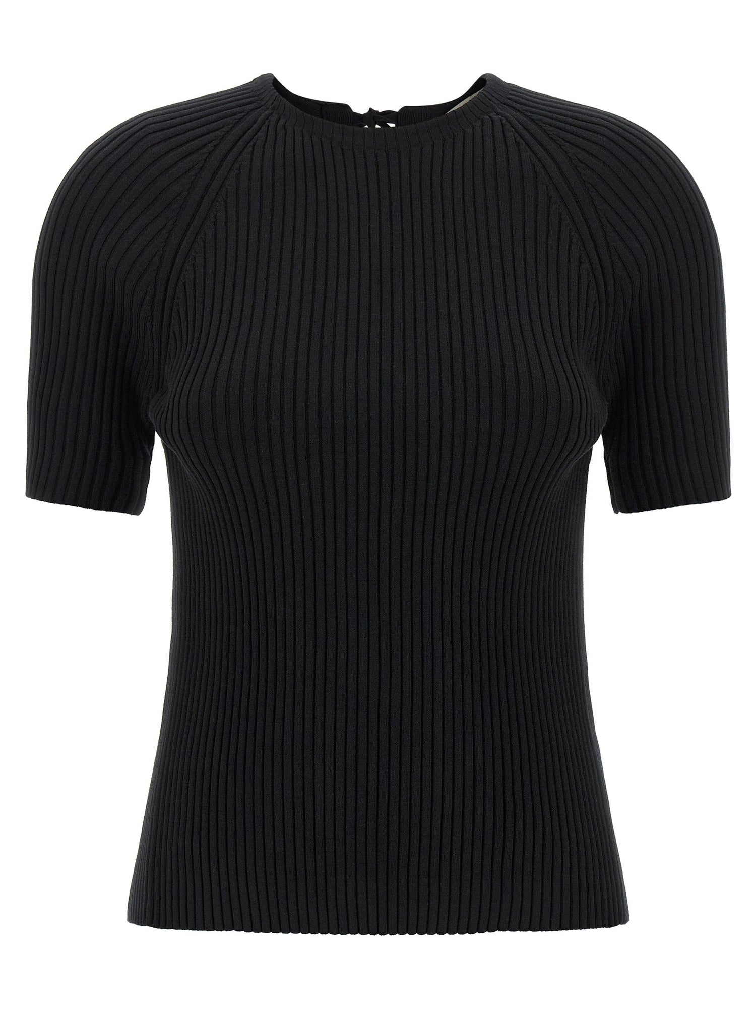 Tory Burch Back Closure Sweater Black