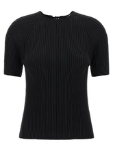 Tory Burch Back Closure Sweater Black