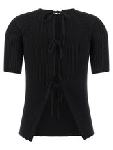 Tory Burch Back Closure Sweater Black