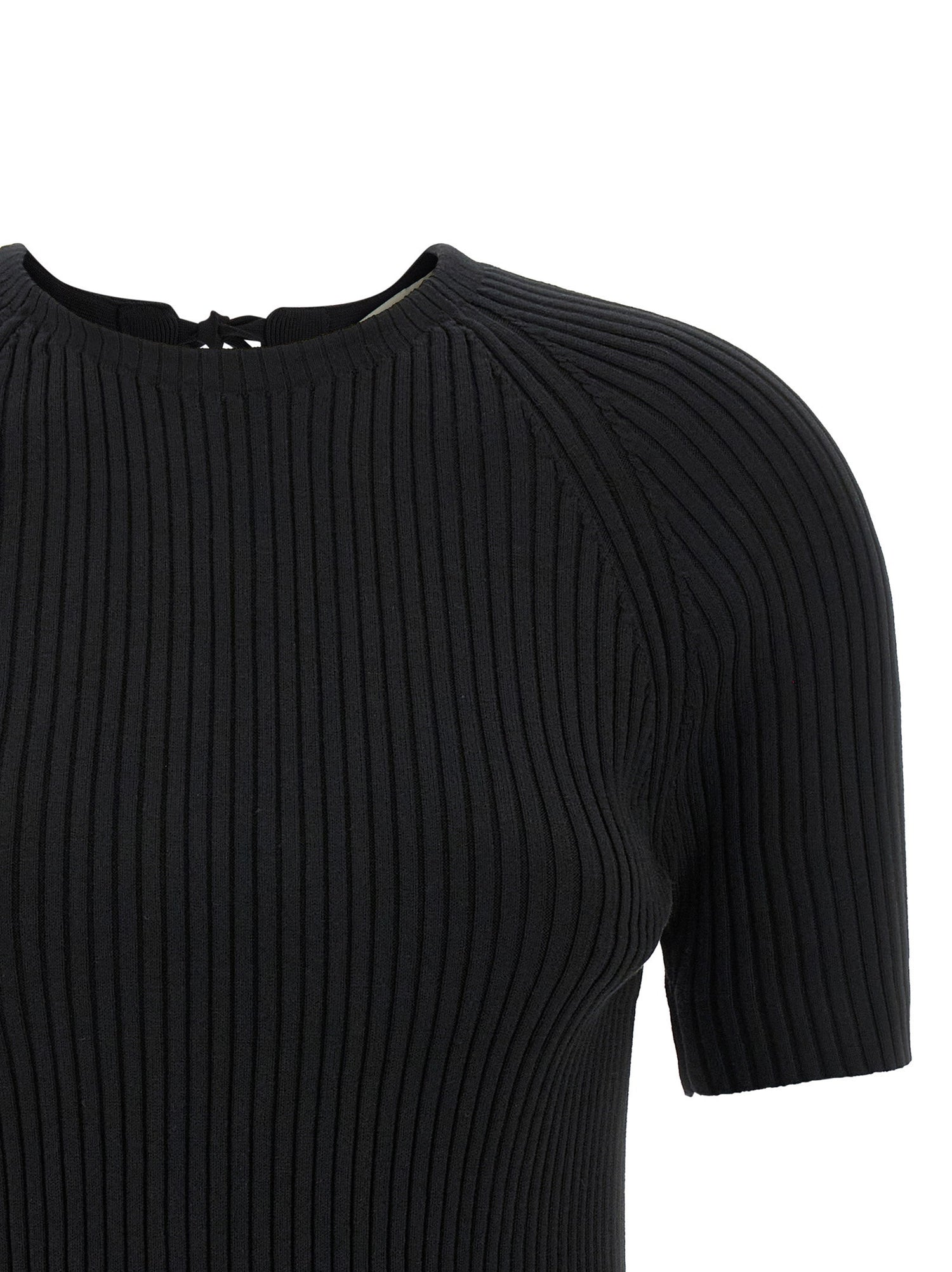 Tory Burch Back Closure Sweater Black