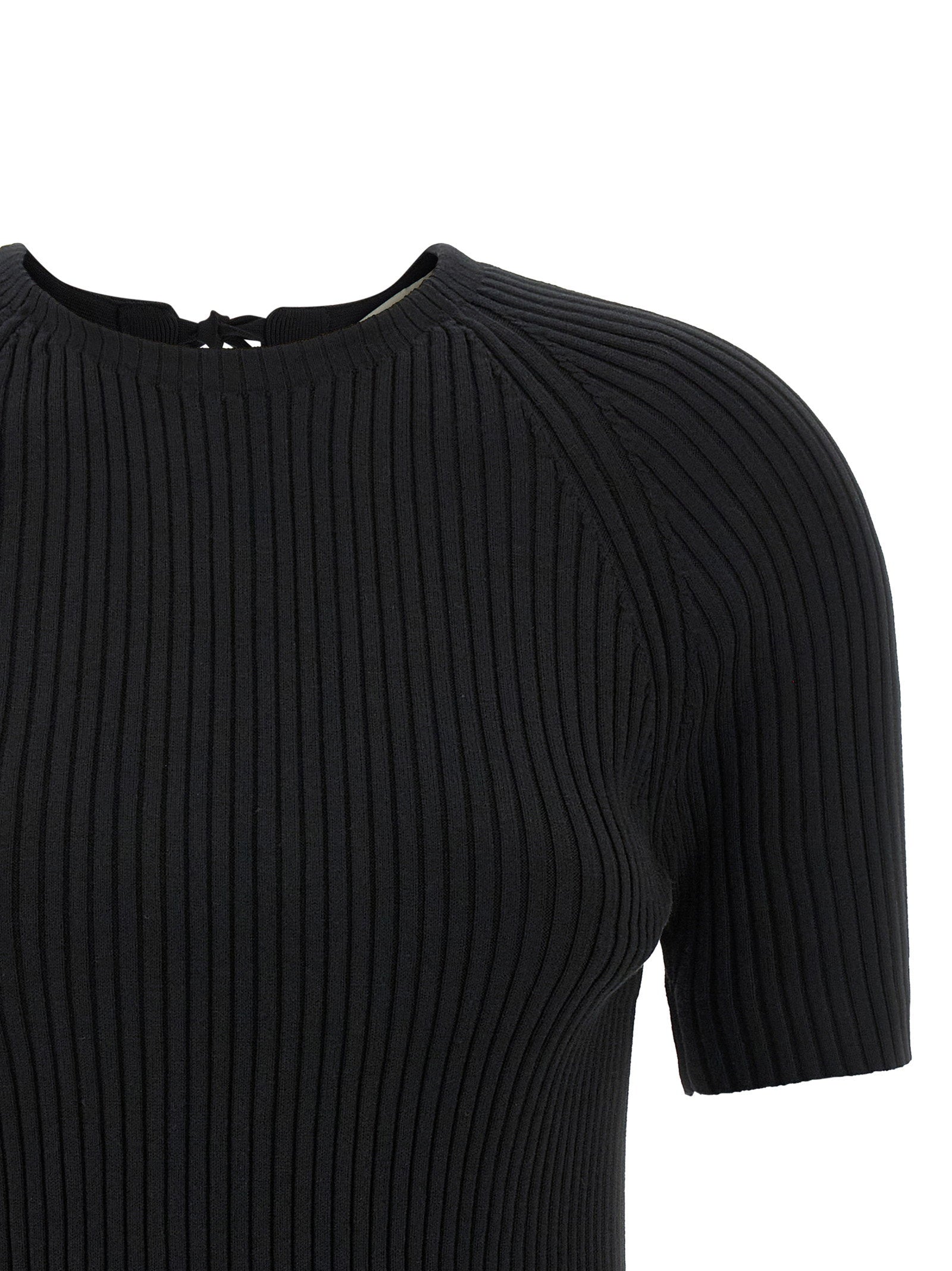 Tory Burch Back Closure Sweater Black