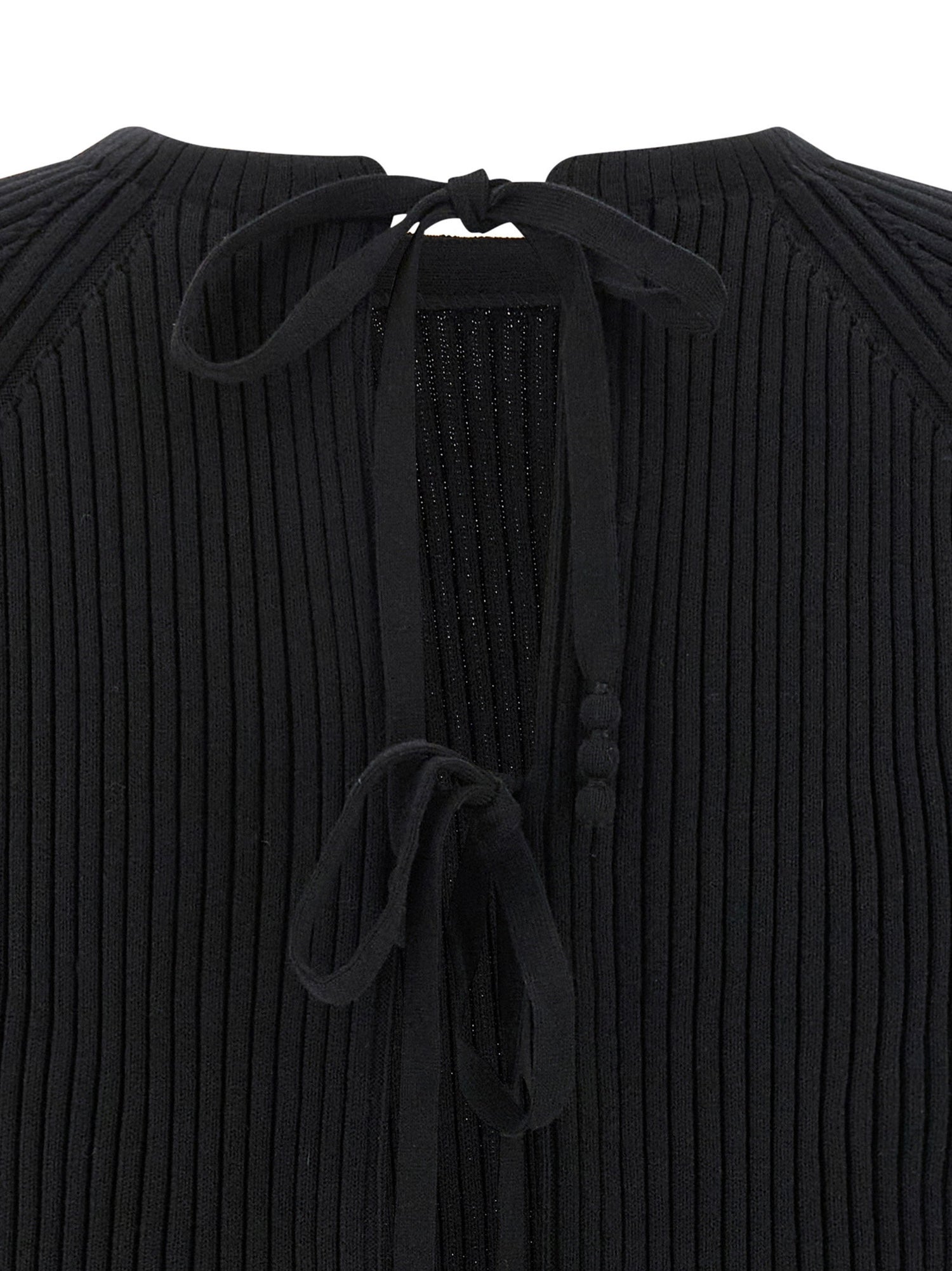 Tory Burch Back Closure Sweater Black