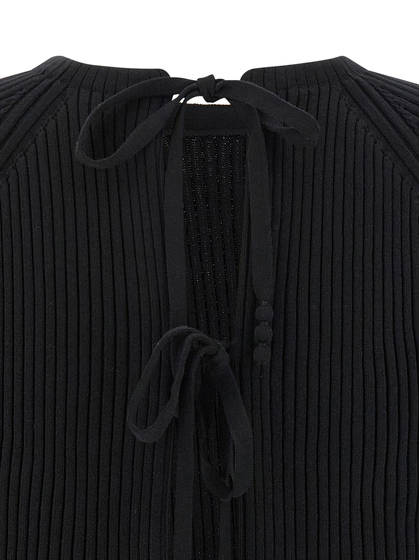 Tory Burch Back Closure Sweater Black