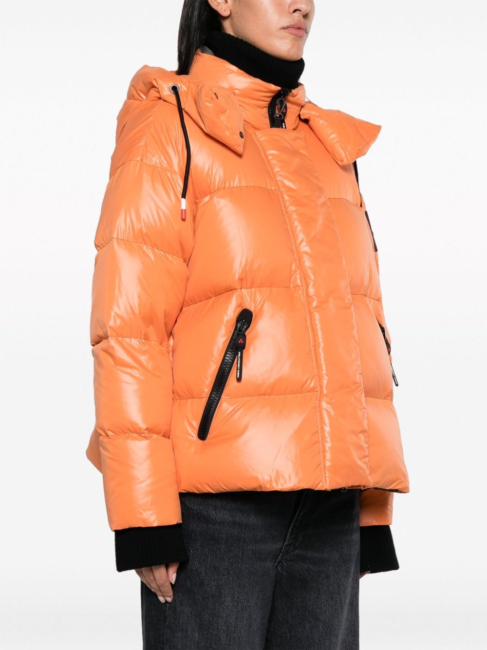 Peuterey Hooded puffer Jacket Orange