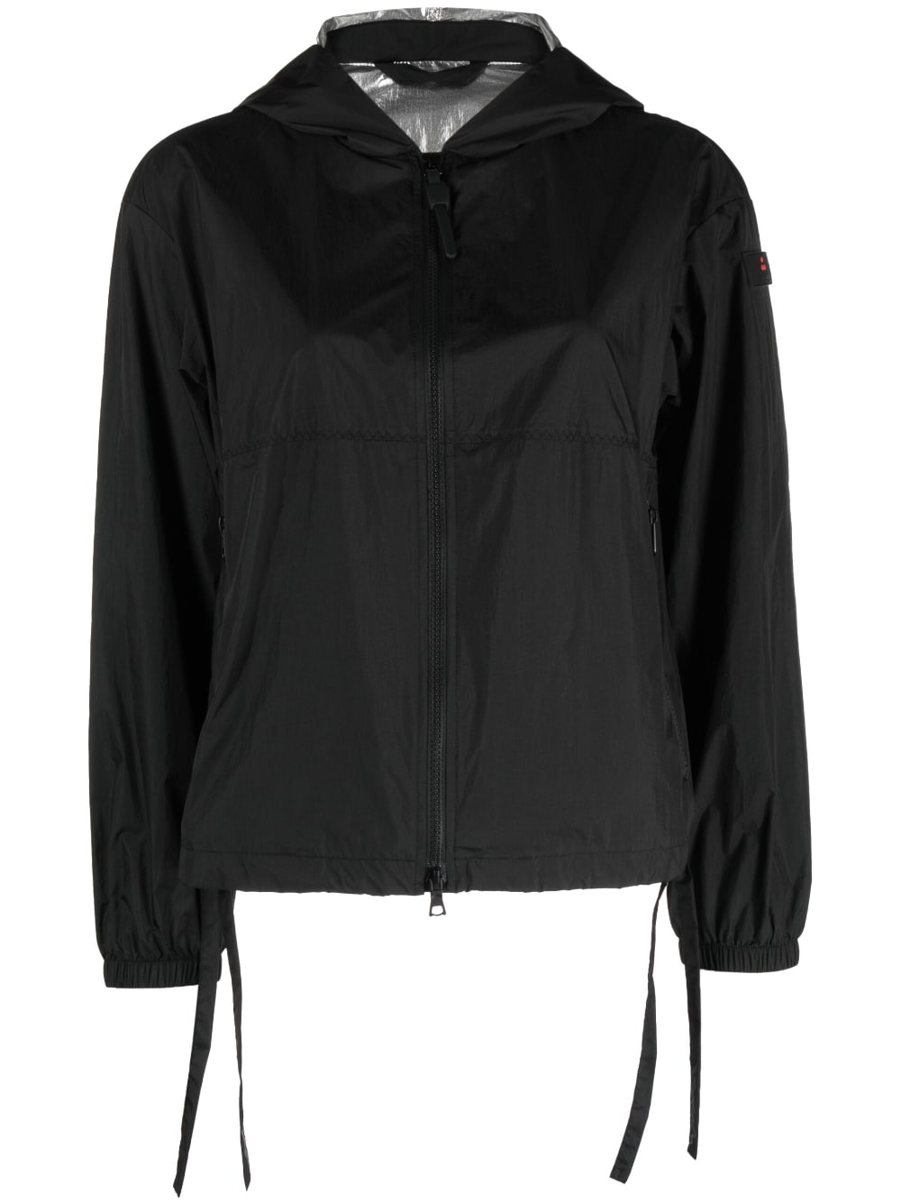 Peuterey Logo-Patch Hooded Jacket Black Black