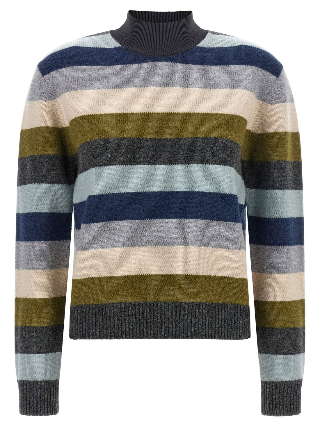 Tory Burch Striped Wool Sweater Multicolor
