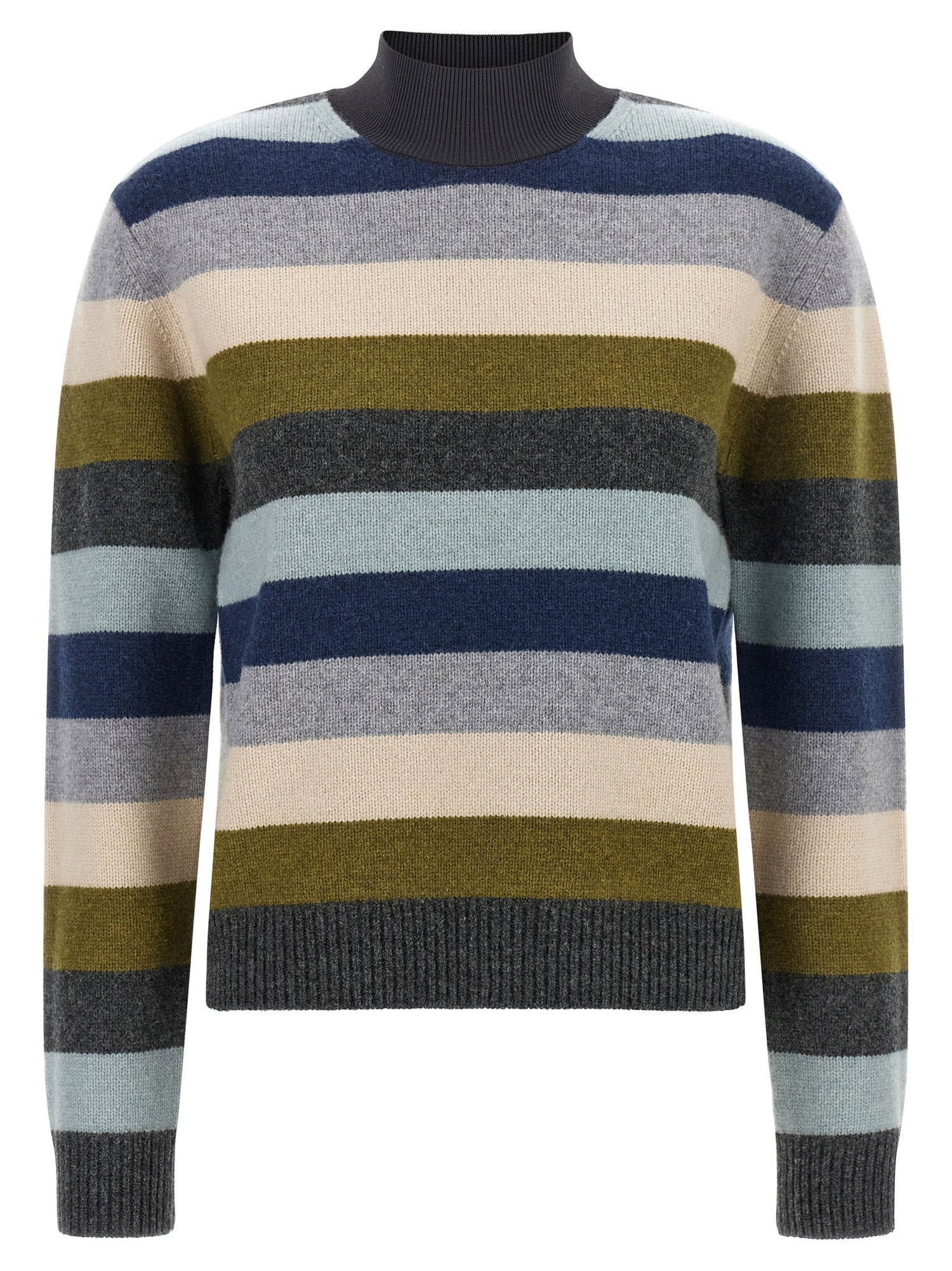 Tory Burch Striped Wool Sweater Multicolor