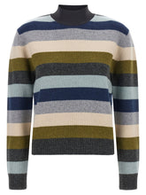 Tory Burch Striped Wool Sweater Multicolor