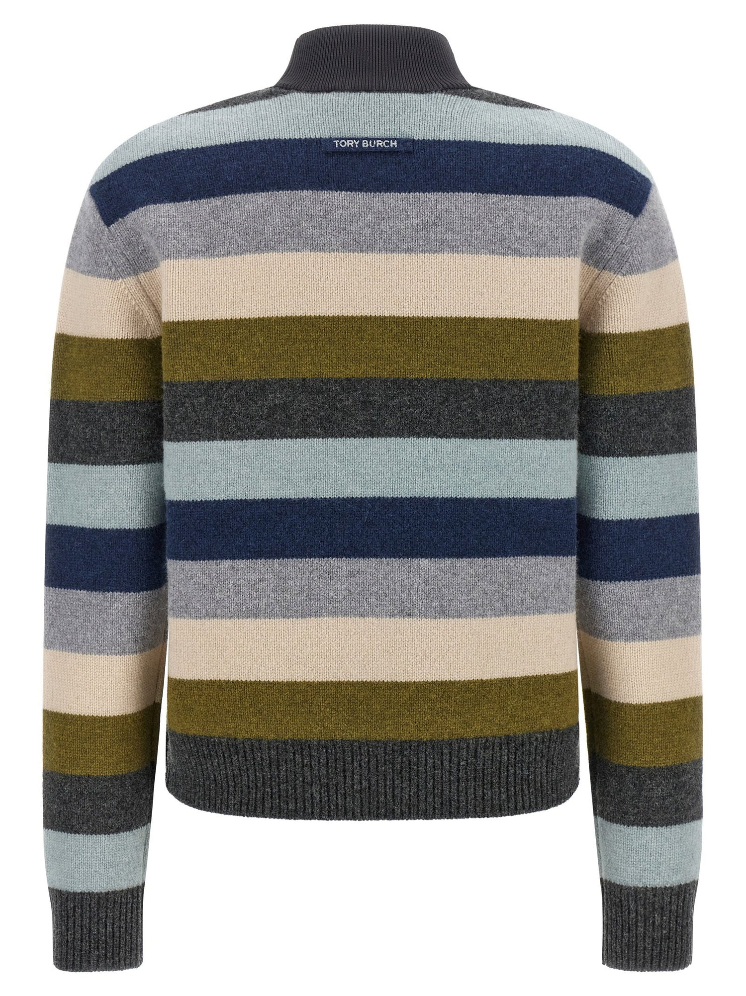 Tory Burch Striped Wool Sweater Multicolor