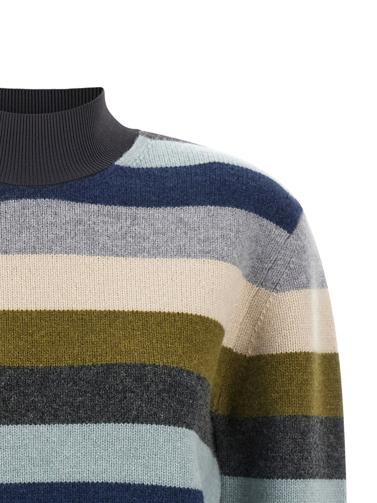 Tory Burch Striped Wool Sweater Multicolor