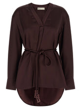 Tory Burch Satin Blouse Bordeaux
