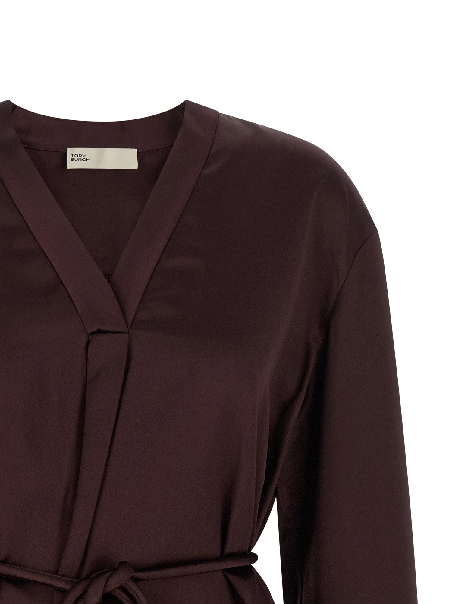 Tory Burch Satin Blouse Bordeaux