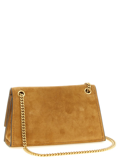 Tory Burch Mini Kira Turnlock Shoulder Bag Brown