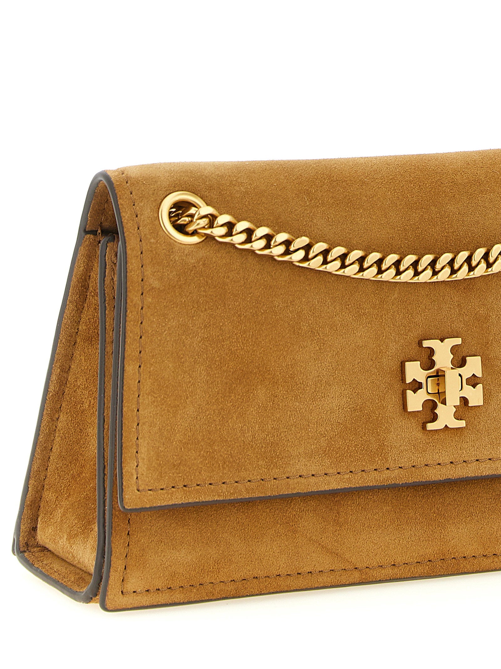 Tory Burch Mini Kira Turnlock Shoulder Bag Brown
