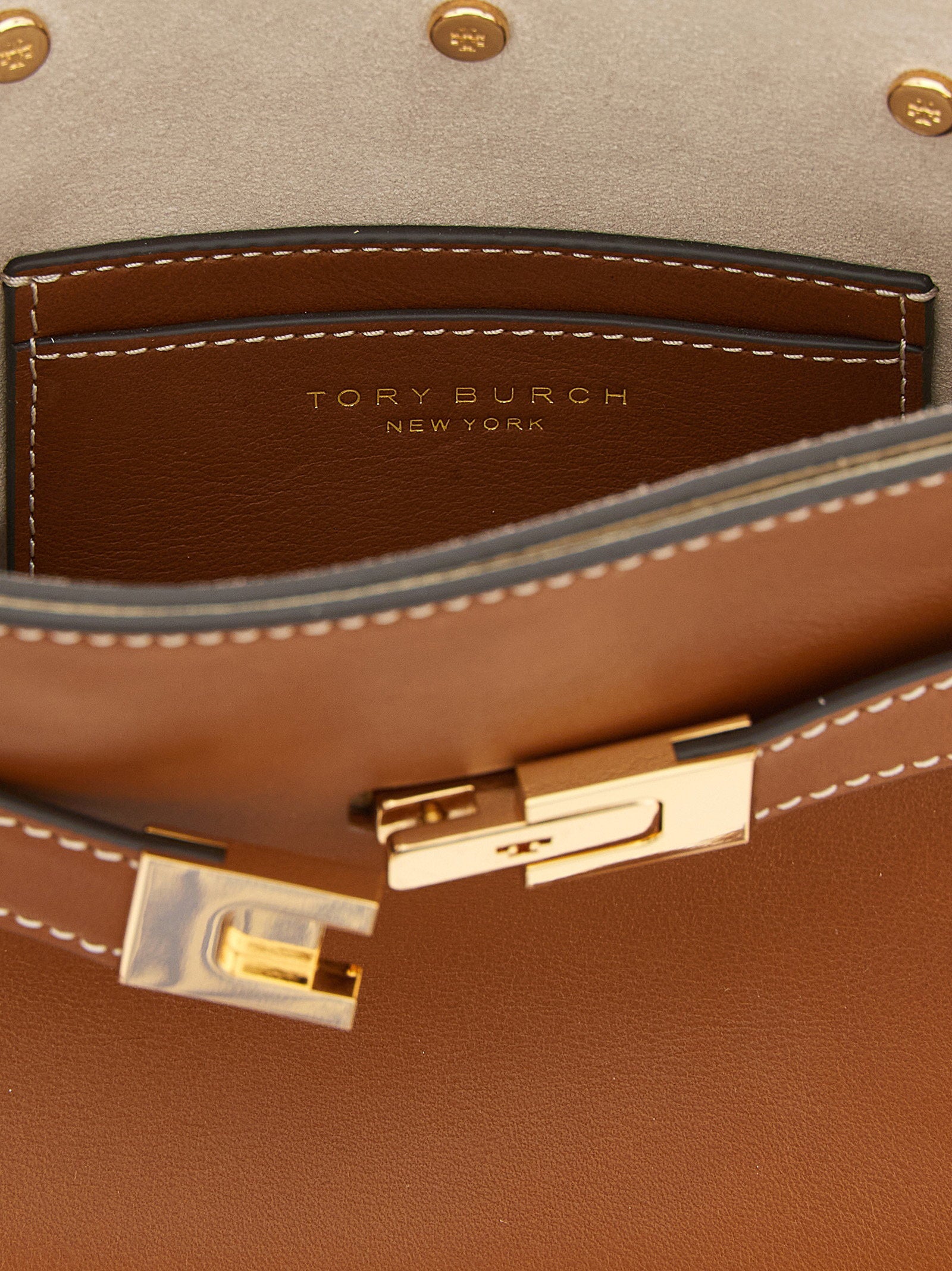 Tory Burch Lee Radziwill Petite Handbag Brown