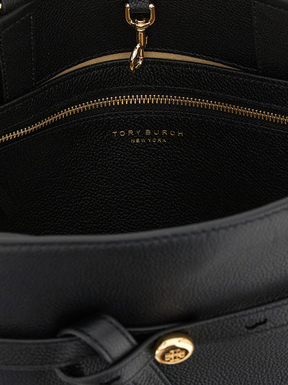 Tory Burch Romy Bauletto Handbag Black