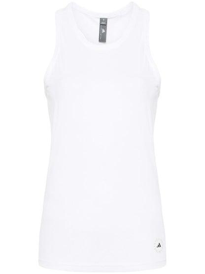 Adidas By Stella McCartney Ribbed Sleeveless Racerback Top White White