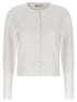 Tory Burch Pointelle Viscose Cardigan White