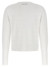 Tory Burch Pointelle Viscose Cardigan White